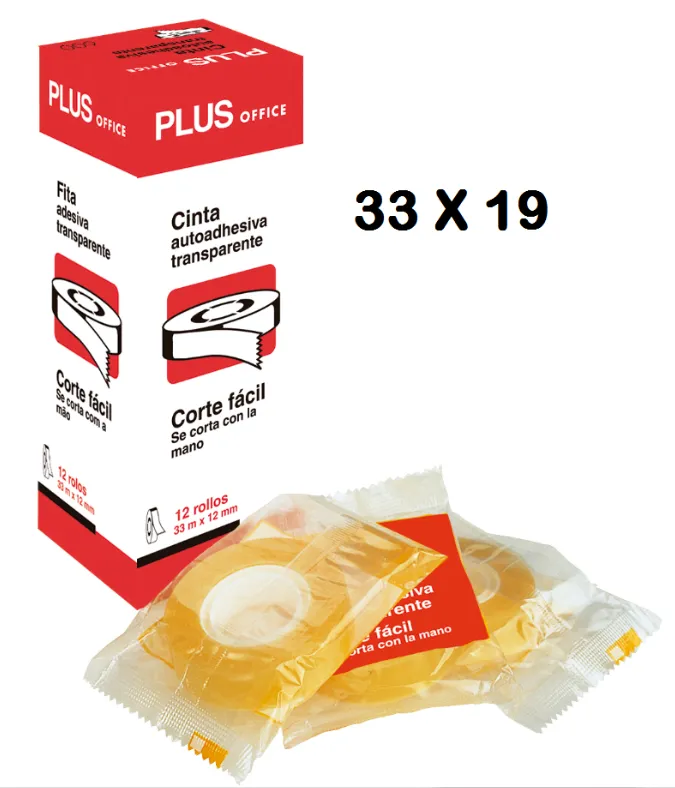CINTA ADHESIVA PLUS 33X19