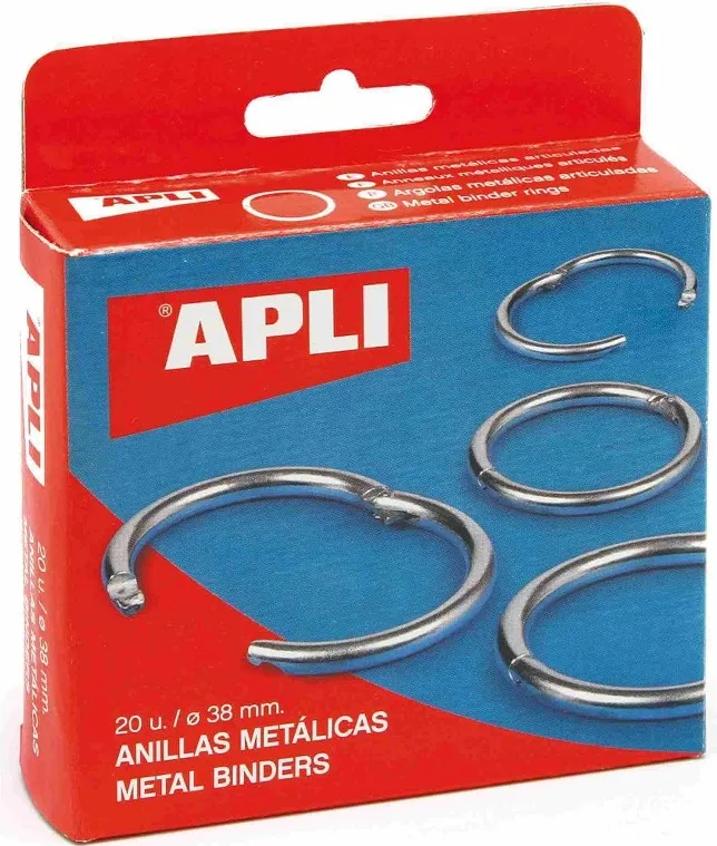 ANILLAS METALICAS Nº4 38 MM 20 UNIDADES
