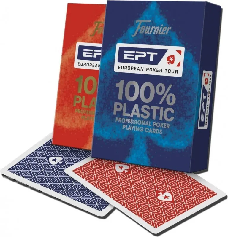 BARAJA EUROPEAN POKER 55 CARTAS 100% PLASTICO EPT