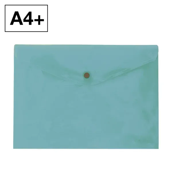 SOBRE BROCHE PLUS PP A4 APAISADO VERDE CLARO