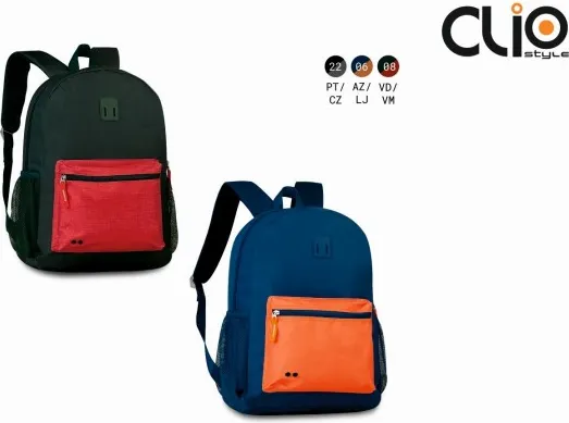MOCHILA CLIO COSTAS 43X30X13 C/2 CREMALLERAS