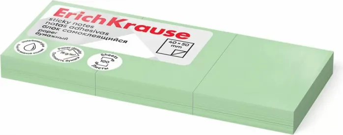 NOTAS ADHESIVAS ERICH KRAUSE 50x40 VERDE