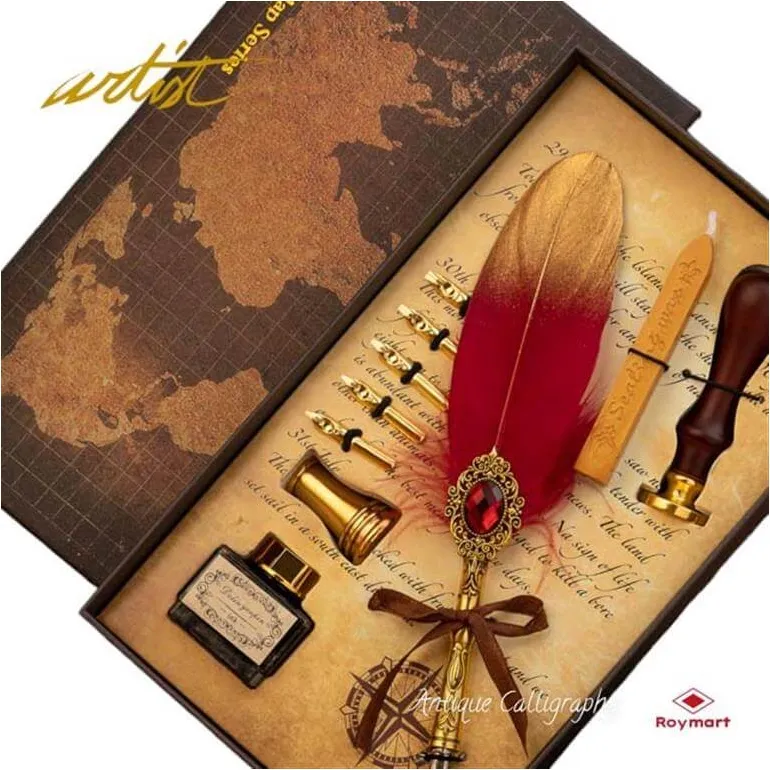 PLUMA CALIGRÁFICA LUXURY CON LACRE