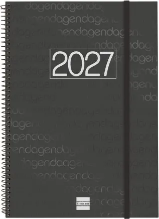 AGENDA YEAR E40 210X297 SV HORIZ. 2027 NEGRO