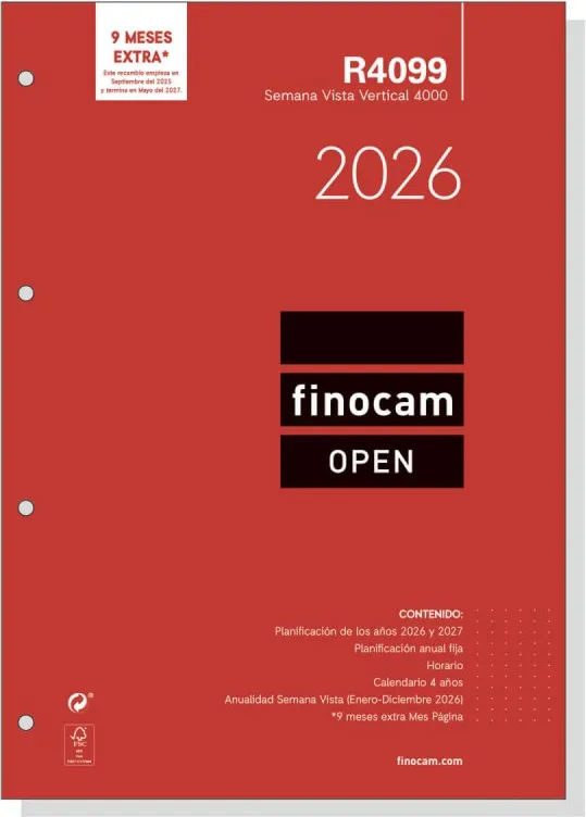RECAMBIO FINOCAM OPEN 4000 R4099 SV A4 2026