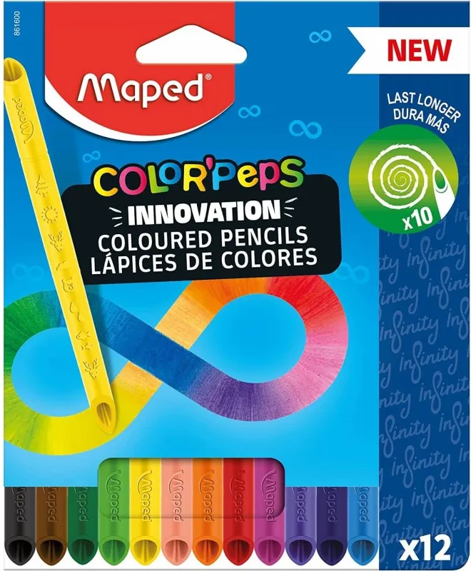 LAPIZ CERA MAPED INFINITY 12 COLORES