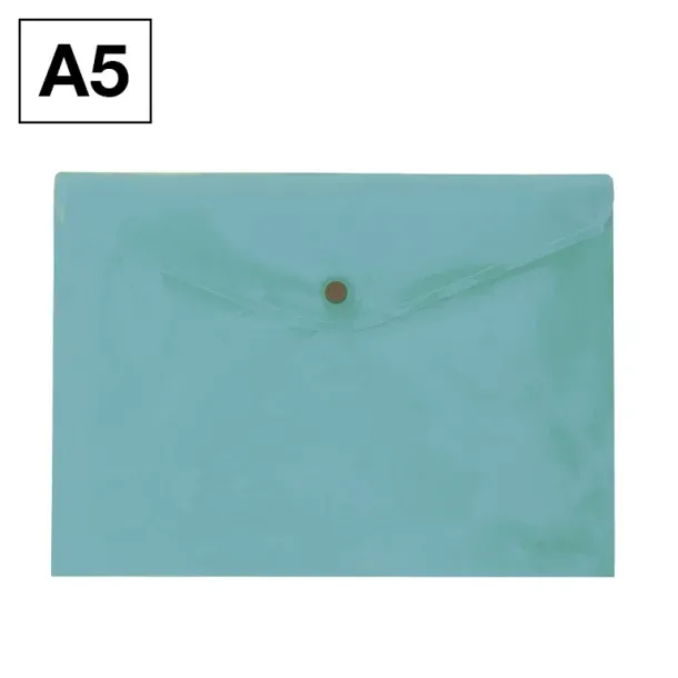 SOBRE BROCHE PLUS PP A5 VERDE CLARO