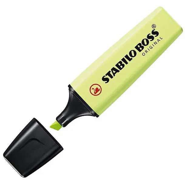 ROTULADOR STABILO BOSS 70 PASTEL CHISPA LIMA