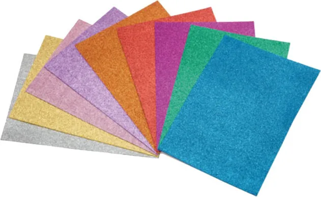 GOMA EVA 20X30 GLITTER SURTIDO (5 unid)