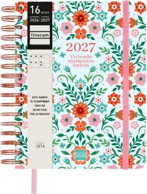 AGENDA FINOCAM 16 MESES VITAE 1/4  SV  HORIZ.AZUL 26-27