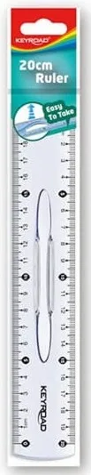 REGLA KEYROAD PLÁSTICO 20CM FLEX.EASY