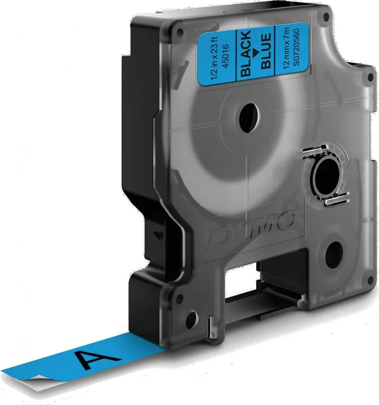 CINTA DYMO D1 12X7 NEGRO/AZUL