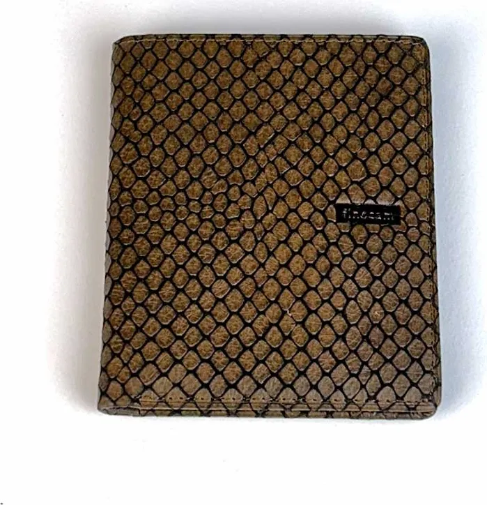 BILLETERO FINOCAM PIEL SNAKE TABACO