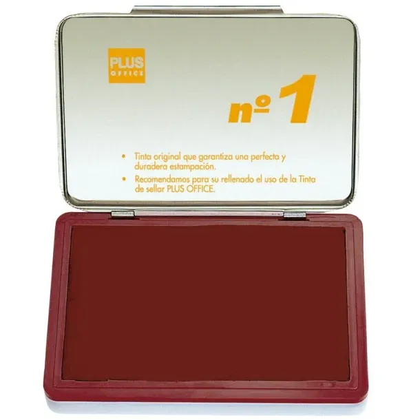 Tampón Plus Office Nº1 ROJO 10x17cm