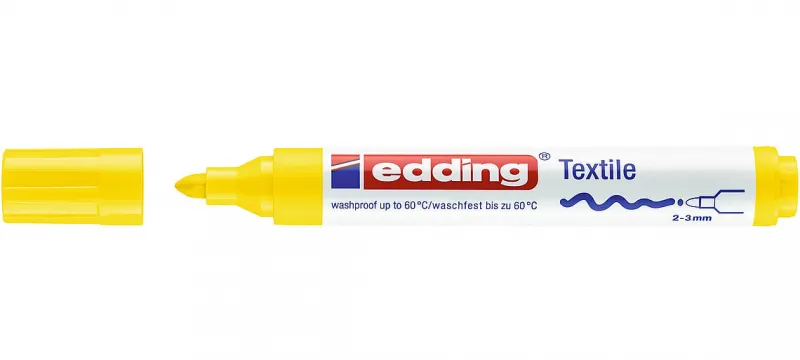 MARCADOR ROPA EDDING 4500 AMARILLO