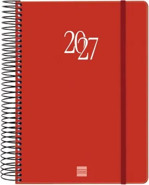 AGENDA ESPIRAL MY E10 155X212 1DP 2027 ROJO