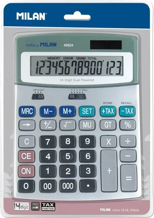 Calculadora Milan Metálica 14 Digitos