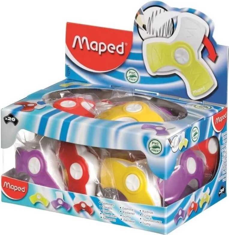 GOMA DE BORRAR MAPED SPIN EXPOS.20 UNID.