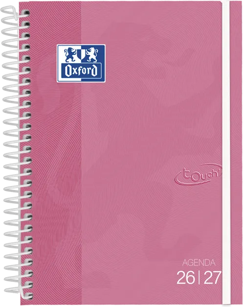 AGENDA ESCOLAR TAPA TOUCH PASTEL EXTRADURA 8º SEM.VISTA 26-27
