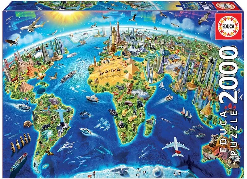 PUZZLE 2000 SÍMBOLOS DEL MUNDO