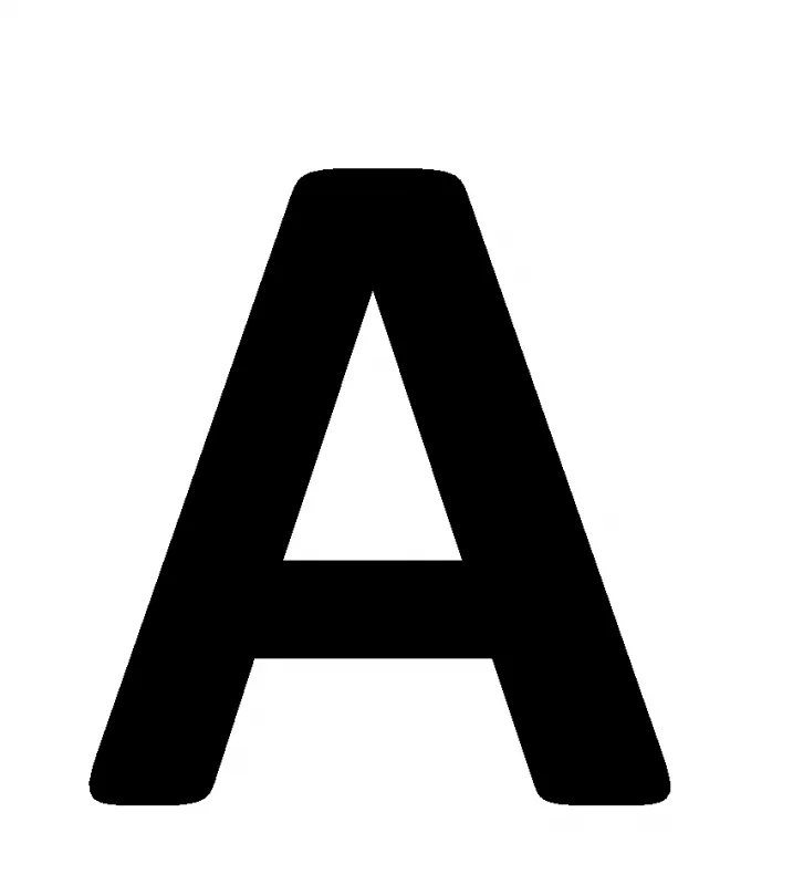 LETRAS TIPO PALO 2,5cm NEGRO