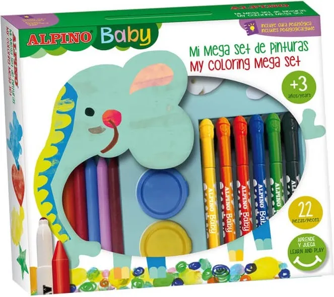 MEGA SET DE PINTURAS ALPINO PARA BEBÉS