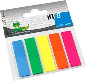 SEÑALIZADOR PLASTICO 5 COLORES