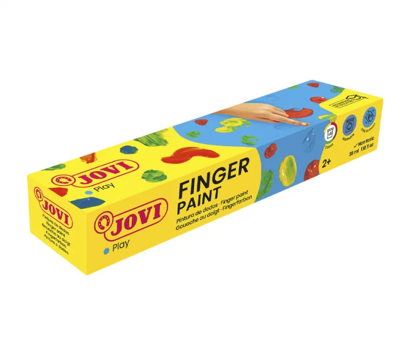 Pintura Dedos Jovi 540 c/5 colores 35 ml