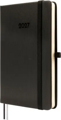 AGENDA TEXTURA M4 118X168 SV 2027 NEGRA