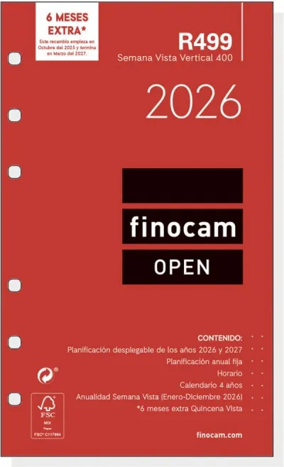 RECAMBIO FINOCAM OPEN 400 R499 SEM VISTA 91X152 2026