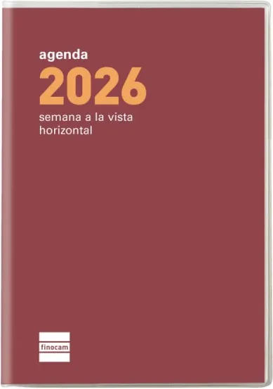 AGENDA CÓCTEL PL3 82X127 SV BURDEOS 2026