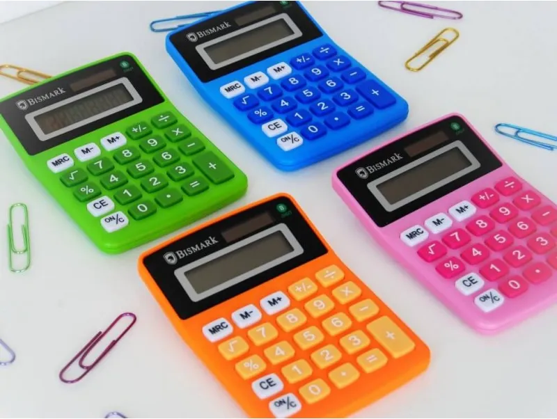 EXPOSITOR 12 CALCULADORA 8 DÍGITOS ESCOLAR PAMPY