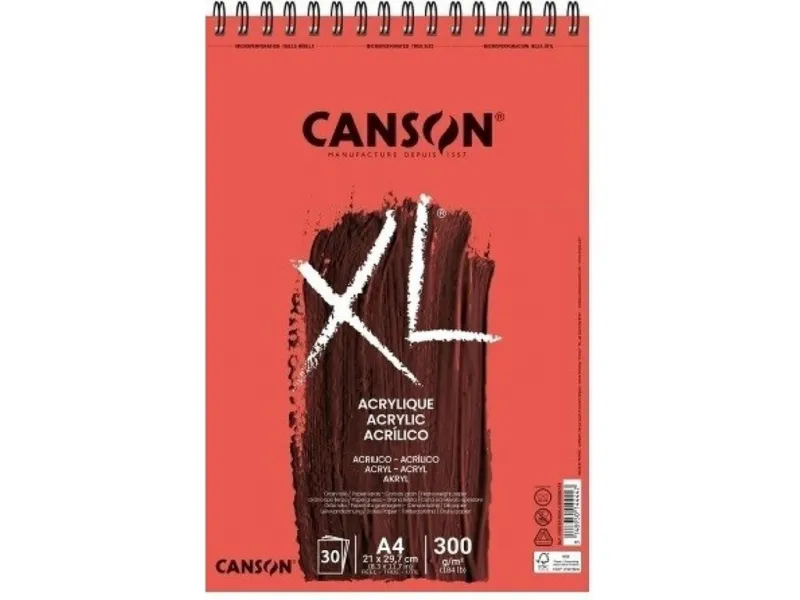 BLOC CANSON XL ACRILICO A4 30H