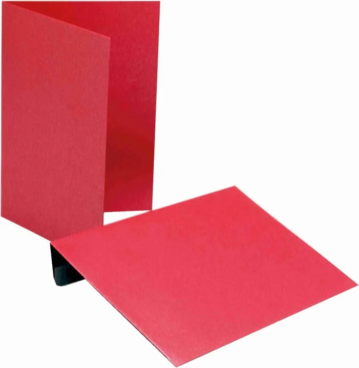 SOBRE+TARJETA 114X162 ROJO METALIZADO