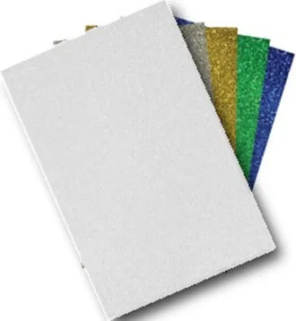 GOMA EVA 40X60 GLITTER BLANCO (3 unid)