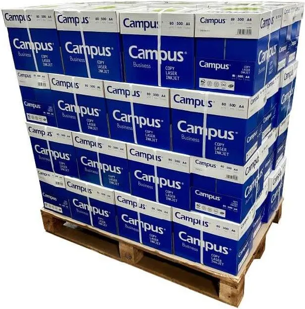 PALLET DE PAPEL MULTIFUNCIÓN CAMPUS A4 80 GR 240 PAQUETES DE 500H