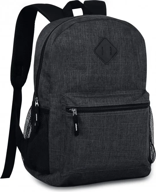 MOCHILA CLIO NEGRO 43X30X13 C/2 CREMALLERAS