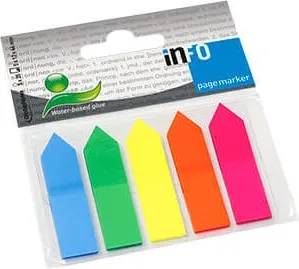 SEÑALIZADOR PLASTICO 5 COLORES FLECHA