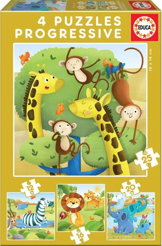 PUZZLE 12-16-20-25 ANIMALES SALVAJES