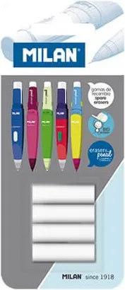 RECAMBIO  GOMAS PORTAMINAS MILAN CAPSULE/COMPACT