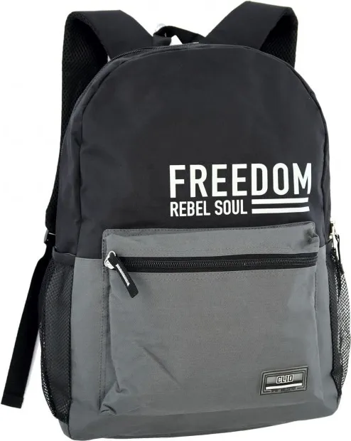 MOCHILA CLIO FREEDOM NEGRA/GRIS 43X30X13 C/2 CREMALLERAS