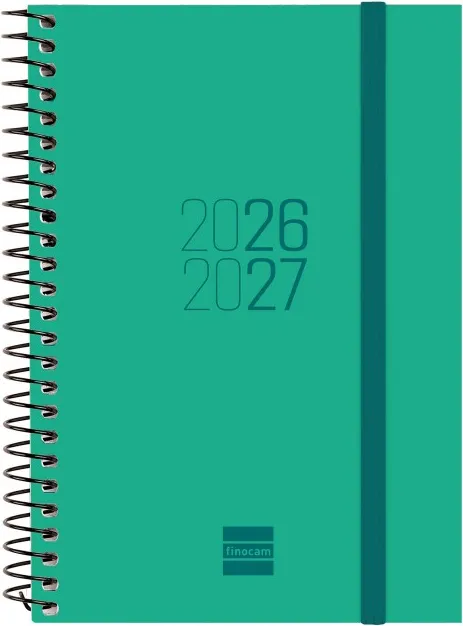 AGENDA FINOCAM ESPIRAL E8 SV HORIZ.VERDE 26-27