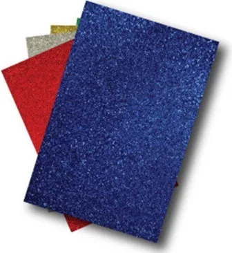 Goma Eva 40X60 Glitter Azul Oscuro (3 Unid)