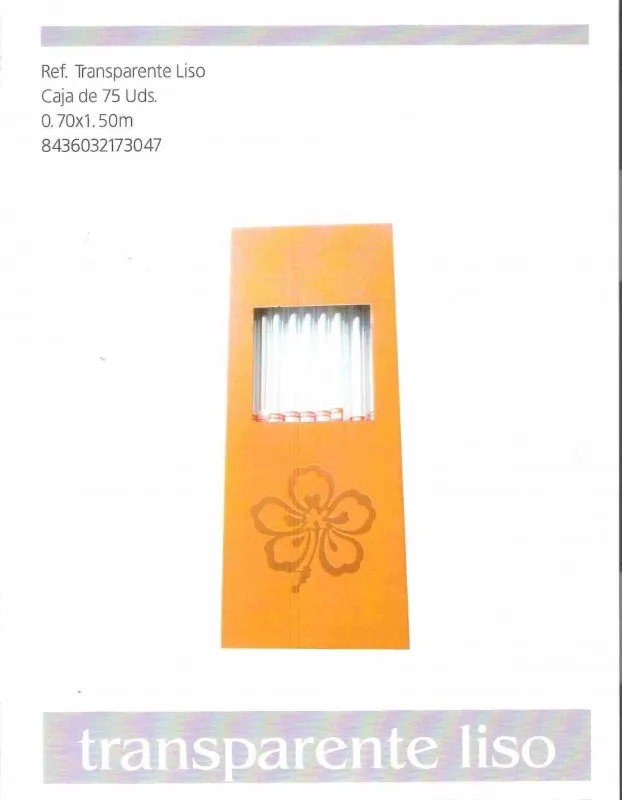 ROLLO CELOFAN TRANSP.LISO 70X150 SUELTOS