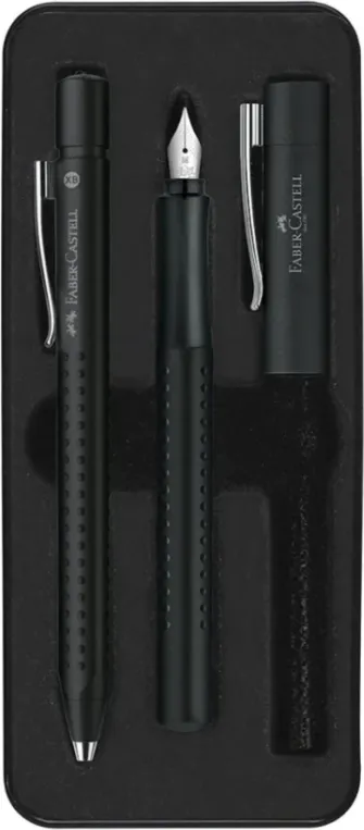 JUEGO PLUMA+BOL GRIP 2011 NEGRO FABER CASTELL