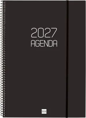 AGENDA OPAQUE E40 210X297 SV VERT.2027 NEGRO