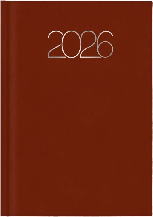 AGENDA 1DP 1/4 PREMIUM 321-MARRÓN 2026