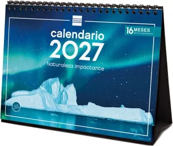 CALENDARIO SOBREMESA ESCRIBIR 210X150 2027 NATURALEZA
