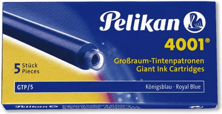 CARTUCHOS PELIKAN LARGO AZUL GTP/5