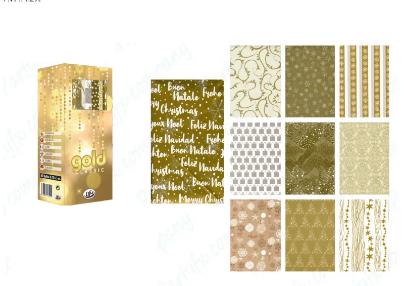 ROLLO PAPEL REGALO GOLD 70x200
